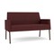 Lesro Mystic Lounge Reception Loveseat, Bronze, RF Nebbiolo Upholstery ML1501 - alternate 1